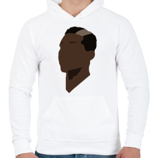 PRINTFASHION Pogba - Férfi kapucnis pulóver - Fehér