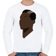 PRINTFASHION Pogba - Férfi pulóver - Fehér férfi pulóver, kardigán