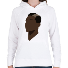 PRINTFASHION Pogba - Női kapucnis pulóver - Fehér