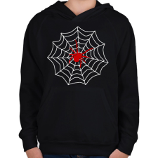 PRINTFASHION pók - Gyerek kapucnis pulóver - Fekete gyerek pulóver, kardigán