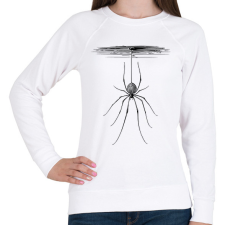 PRINTFASHION Pók rajz - Női pulóver - Fehér női pulóver, kardigán