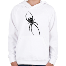 PRINTFASHION Pók szemekkel - Gyerek kapucnis pulóver - Fehér