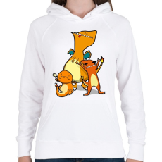 PRINTFASHION Pokemon Go - Női kapucnis pulóver - Fehér