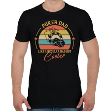 PRINTFASHION Poker Dad - Férfi póló - Fekete férfi póló