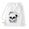 PRINTFASHION Póker koponya - Sportzsák, Tornazsák - Fehér