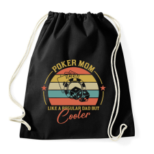 PRINTFASHION Poker Mom - Sportzsák, Tornazsák - Fekete tornazsák