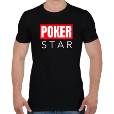 PRINTFASHION POKER STAR - Férfi póló - Fekete férfi póló