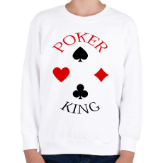 PRINTFASHION pokerking_1 - Gyerek pulóver - Fehér