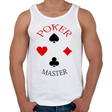 PRINTFASHION pokermaster_1 - Férfi atléta - Fehér