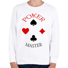 PRINTFASHION pokermaster_1 - Gyerek pulóver - Fehér gyerek pulóver, kardigán