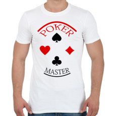 PRINTFASHION pokermaster_2 - Férfi póló - Fehér
