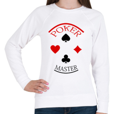 PRINTFASHION pokermaster_2 - Női pulóver - Fehér