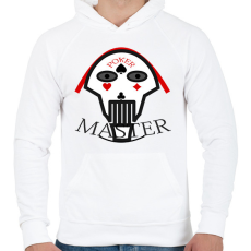 PRINTFASHION pokermaster_3 - Férfi kapucnis pulóver - Fehér