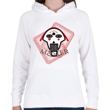 PRINTFASHION pokermaster_4 - Női kapucnis pulóver - Fehér női pulóver, kardigán