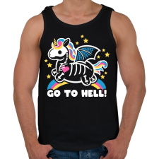PRINTFASHION Pokolba - Férfi atléta - Fekete atléta, trikó