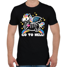 PRINTFASHION Pokolba - Férfi póló - Fekete férfi póló