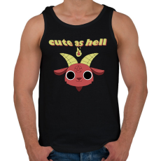 PRINTFASHION pokolian cuki - Férfi atléta - Fekete