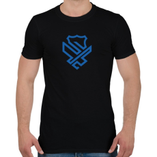 PRINTFASHION Police badge - Férfi póló - Fekete