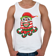 PRINTFASHION polip - Férfi atléta - Fehér atléta, trikó