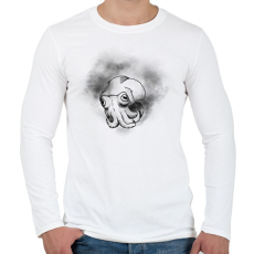 PRINTFASHION polip - Férfi hosszú ujjú póló - Fehér