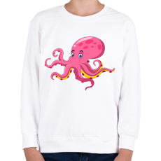 PRINTFASHION polip - Gyerek pulóver - Fehér