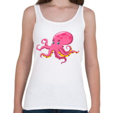 PRINTFASHION polip - Női atléta - Fehér női trikó