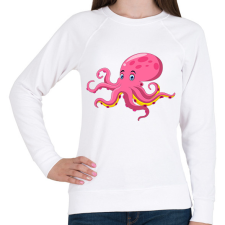 PRINTFASHION polip - Női pulóver - Fehér női pulóver, kardigán
