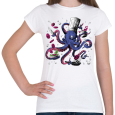 PRINTFASHION Polip szakács - Női póló - Fehér