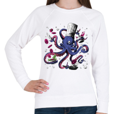 PRINTFASHION Polip szakács - Női pulóver - Fehér női pulóver, kardigán