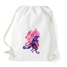 PRINTFASHION Polip vízfesték - Sportzsák, Tornazsák - Fehér tornazsák