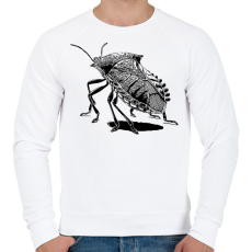 PRINTFASHION Poloska / Büdösbogár rajz - Férfi pulóver - Fehér