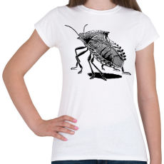 PRINTFASHION Poloska / Büdösbogár rajz - Női póló - Fehér