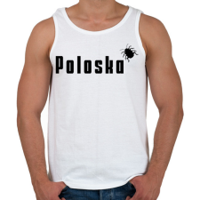 PRINTFASHION Poloska  - Férfi atléta - Fehér atléta, trikó