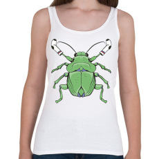 PRINTFASHION Poloska - Női atléta - Fehér