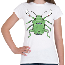 PRINTFASHION Poloska - Női póló - Fehér női póló