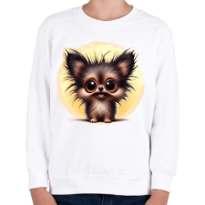PRINTFASHION Pomerániai spitz - Gyerek pulóver - Fehér gyerek pulóver, kardigán