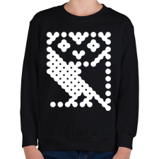 PRINTFASHION Pont bagoly - Gyerek pulóver - Fekete gyerek pulóver, kardigán