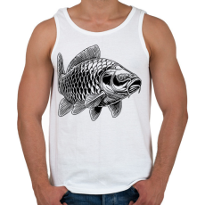 PRINTFASHION ponty - Férfi atléta - Fehér