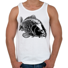 PRINTFASHION ponty - Férfi atléta - Fehér atléta, trikó