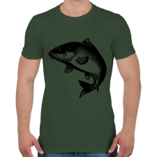 PRINTFASHION ponty - Férfi póló - Katonazöld férfi póló