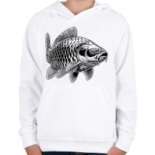 PRINTFASHION ponty - Gyerek kapucnis pulóver - Fehér gyerek pulóver, kardigán