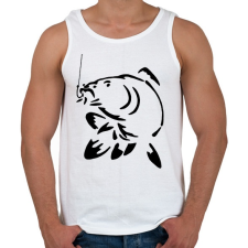 PRINTFASHION ponty  horgászat - Férfi atléta - Fehér atléta, trikó