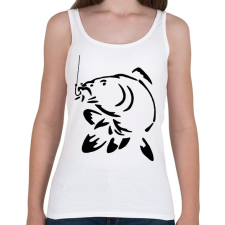 PRINTFASHION ponty  horgászat - Női atléta - Fehér női trikó