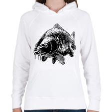 PRINTFASHION ponty - Női kapucnis pulóver - Fehér női pulóver, kardigán