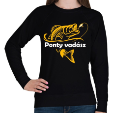 PRINTFASHION Pontyász - Női pulóver - Fekete
