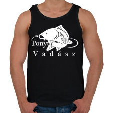 PRINTFASHION Ponyt vadászó - Férfi atléta - Fekete atléta, trikó