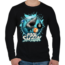 PRINTFASHION Pool Shark 2 - Férfi hosszú ujjú póló - Fekete férfi póló