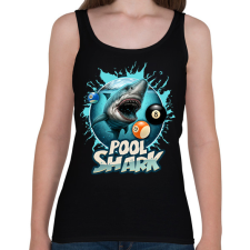 PRINTFASHION Pool Shark 2 - Női atléta - Fekete női trikó