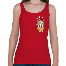 PRINTFASHION Popcorn zseb - Női atléta - Cseresznyepiros