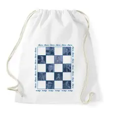 PRINTFASHION Popular chess players - Sportzsák, Tornazsák - Fehér tornazsák